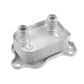 A ABSOPRO Automatic Engine Oil Cooler No.11427509212 Transmission Heat Exchanger Oil Cooler for Mini Cooper 2002-2008 Aluminum Silver Tone