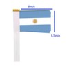 25 Packs Small Argentina Flags on Handheld Stick，Miniature Argentine Flag
