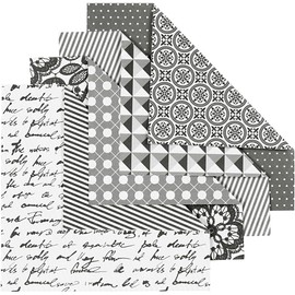 Origamipapier Sortiment Paris 25671 by Vivi Gade von Creativ Company - Faltpapier für Falttechniken. 4 Designs. 50 Blätter á 15 x 15 cm. 80g/qm.