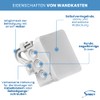 SIMET Junction box 90 x 135 x 40 mm, halogen-free,