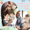 Zhehao 20 Pcs Porcelain Tea Set with Metal Holder Adult
