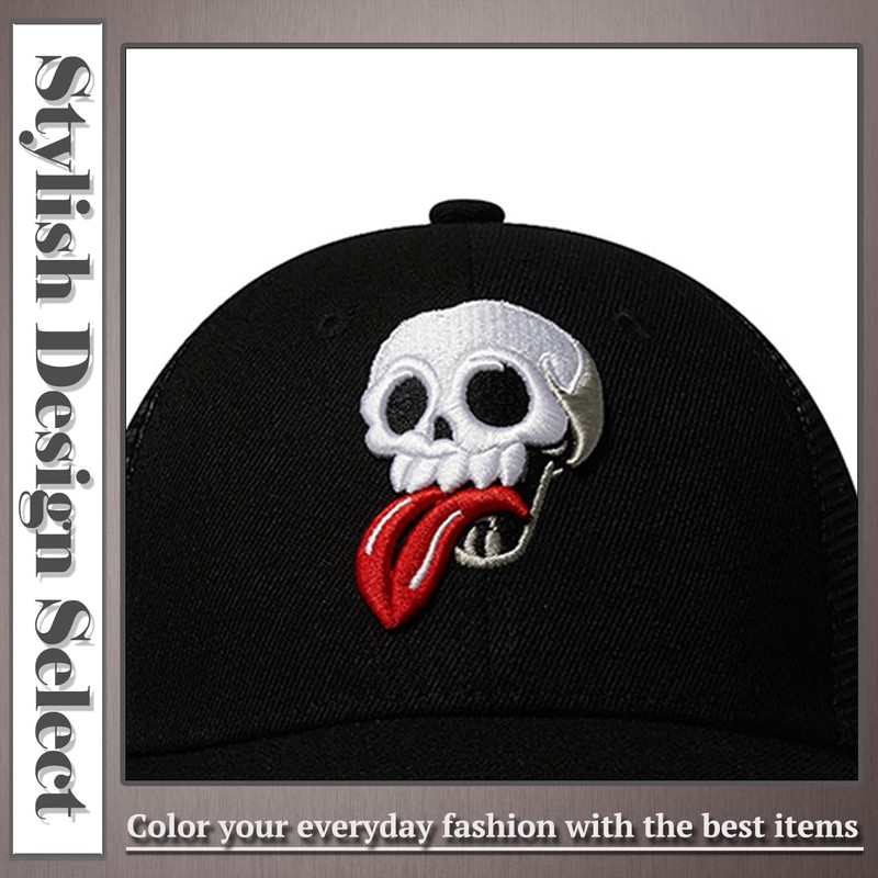 One Limitation CP368 Mesh Cap, Skull, Skull, Skull, Hat, Running,