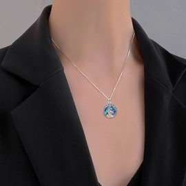 Dragon/Phoenix/Wolf/Dog/Bear Necklace Sterling Silver Celtic Knot Pendant Chain Jewellery Gifts for Women Girls, Sterling Silver