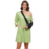 Women's Post Shoulder Surgery Dress 3/4 Sleeve Full Open Side