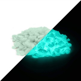 lumentics Afterglow Stones Green Blue 4 mm – Glow in the Dark Decorative Stones, Photoluminescent Colour Grains, Colour Granules, Luminous Decor, Luminous Stones