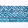 90pcs 8mm Blue Topaz Crystal Quartz Natural Stone Round Loose