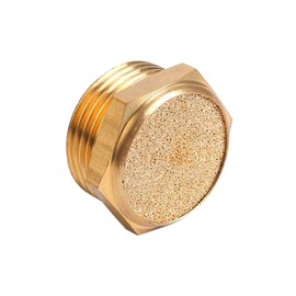 Beduan Sintered Bronze Pneumatic Exhaust Muffler, 1/8" NPT Male Air Silencer Fitting (Pack of 3)