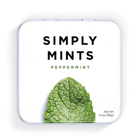 Simply Mints | Natural Peppermint Breath Mints | Pack of Six (270 Pieces Total) | Breath Freshening, Vegan, Non Gmo, Nothing Artificial