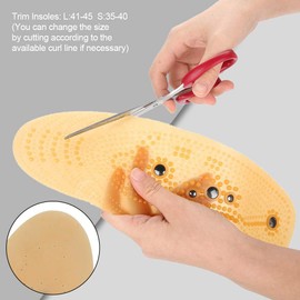 Sonew Plantillas magnéticas para Hombres Mujeres Puntos de acupuntura Zapatos para masajear Almohadillas Cura Transpirable Olor para pies Inserciones para Calzado ortopédico(Size 35-40)