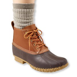 L.L.Bean Men's Elle Bean Boot Socks, dark khaki