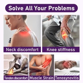 2PCS Joint Gel Purple, Helps Relieve Discomfort in Knees, Neck, Hands, Feet & Back, Cooling Muscle Joint Gel