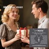 To My Man Necklace Mens Cross Pendant Silver Chain Promise
