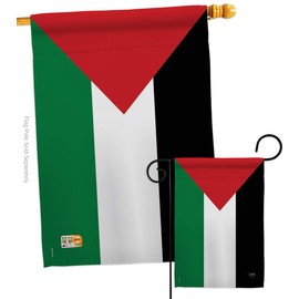 Nationality Palestine Garden House Flags Set Regional Nation International World Country Particular Area Small Decorative Gift Yard Banner Made in USA 28 X 40