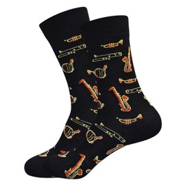 Brass Band Socks, Orchestra Present, Trumpet Gift, Saxphone, French Horn, Trombone Gift, Music Socks, Music Teacher Gift. UK Size 5-8