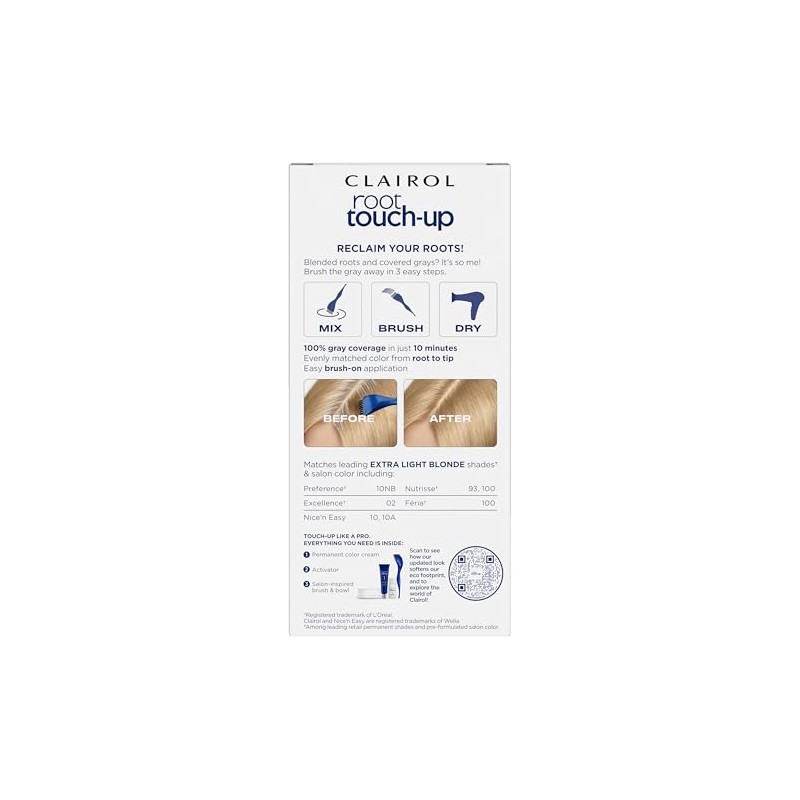 Clairol Nice N' Easy Root Touch Up, 0010, Extra Light