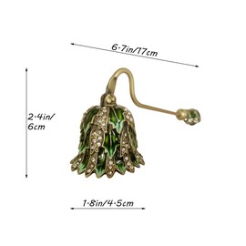 Pasiir Candle Snuffer, Unique Candle Extinguisher Snuffer, Decorative Candle Extinguisher Metal Candle Tool (Green Leaf)