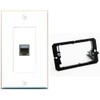 RiteAV CAT7 Wall Plate White with Low Voltage Mounting Bracket