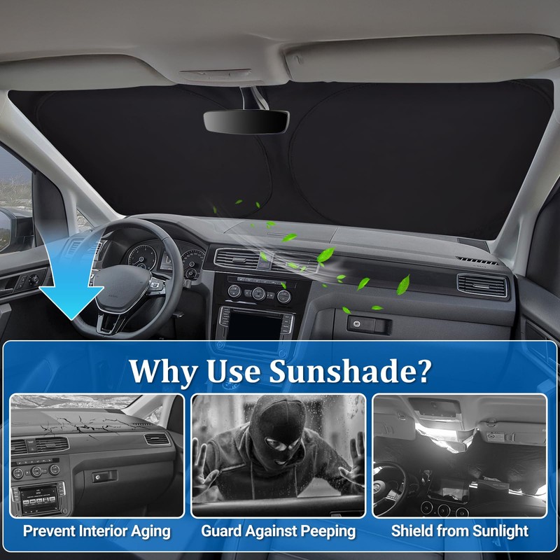 ZATOOTO Sun Protection Car Windscreen Custom Fit for Ford Kuga