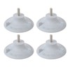 4pcs Elder Shower Chair Replacement Feet Large Suction Cups Rubber