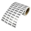 Namvo Number Label Stickers 0001-2000 Waterproof Inventory Management Labels