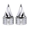 Unbranded Chrome Front Axle Nut Covers For Harley Road King
