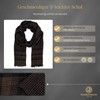 LINDENMANN Men's Scarf Black Beige Men's Scarf Thin 100% Viscose,