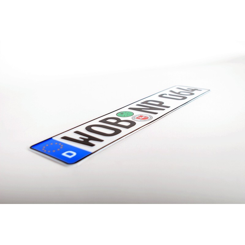Wolfsburg German Euro Plate with Seals - Random Characters