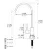 EKRTE Bronze Water Filter Faucet,Commercial Everse Osmosis Faucet for Under