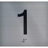BUILDINGSIGNS.COM 1st Floor Elevator Jamb Plate Sign with Braille and