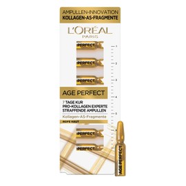 L'Oréal Paris Firming Ampoules 7-Day Treatment for Mature Skin, Anti-Ageing Face Care with Anti-Wrinkle Effect, with Collagen AS Fragments, Age Perfect Pro Collagen Expert, 7 x 1.3 ml
