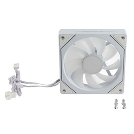 120mm ARGB PWM Case Fan 800 to 2000RPM 4pin PWM Silent Computer Fan RGB Motherboard Sync Computer PC Cooling Fans Positive Leaf White