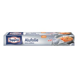 Toppits Alufolie Doppel-Kraft-Waben (10m x 29.5cm), 5er Pack (5 x 10 Meter)