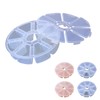 hurifeng 8 Compartment Storage Box - Round Plastic Sorting Box