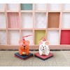 Decole ZSG-61212 Design Accessory ZSG-61212 White Mouse Zodiac Earthen Bell,