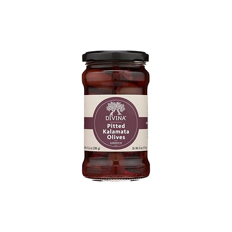 Divina Organic Pitted Kalamata, 6 Ounce - 6 per case.6