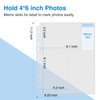 Sooez 30 Pack 4x6 Photo Sleeves for 3 Ring Binder