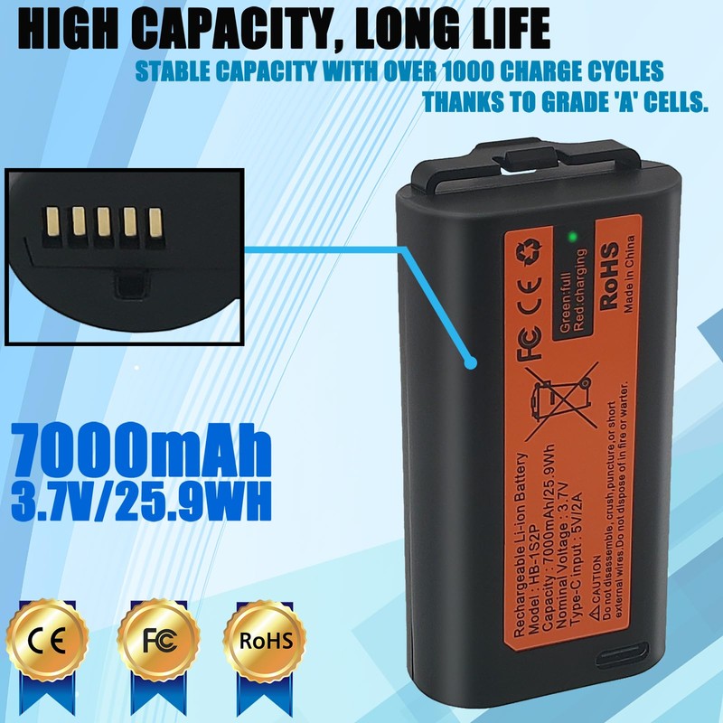 LAQUEENA HB-1S2P Battery Compatible with myQ Smart Garage Video Keypad