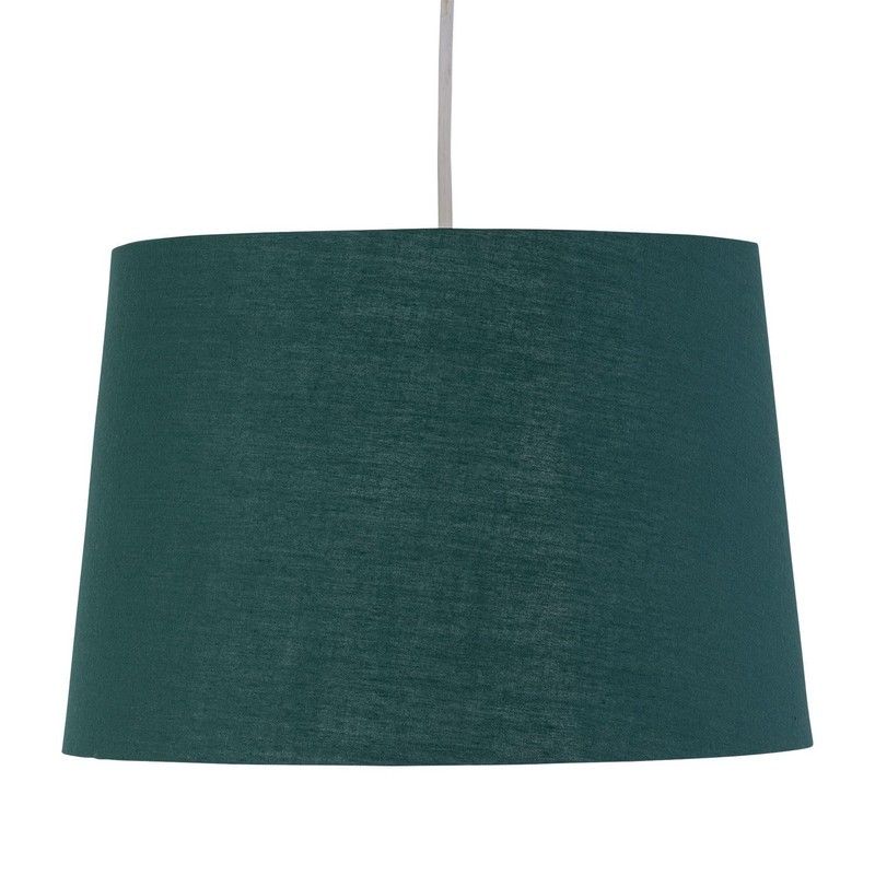 Dark Green Fabric with Gold Inner Easy Fit Light Shade/Lampshade