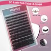 Mayhug False Eyelashes 144pcs Personal Use 3D Effect Eyelash Extensions