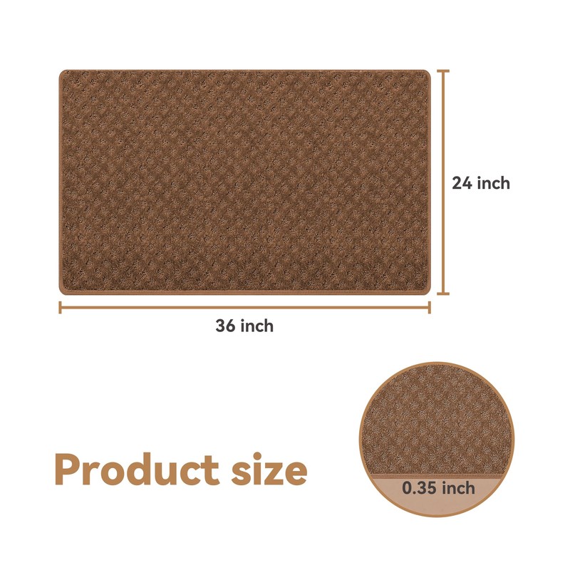 VONDERZ Bullnose Stair Landing mat, Peel and Stick Carpet Stair