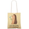 Mr. & Mrs. Panda Hedgehog with Flower Shopping Bag, yellow