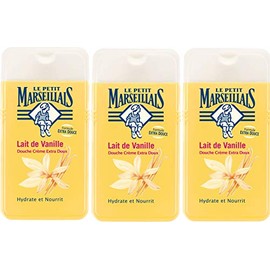 Le Petit Marseillais, 3 x 250 ml Shower Gel Extra Soft Milk Vanilla