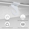 50 Pieces Metal Drop Ceiling Hooks, Right and Left White