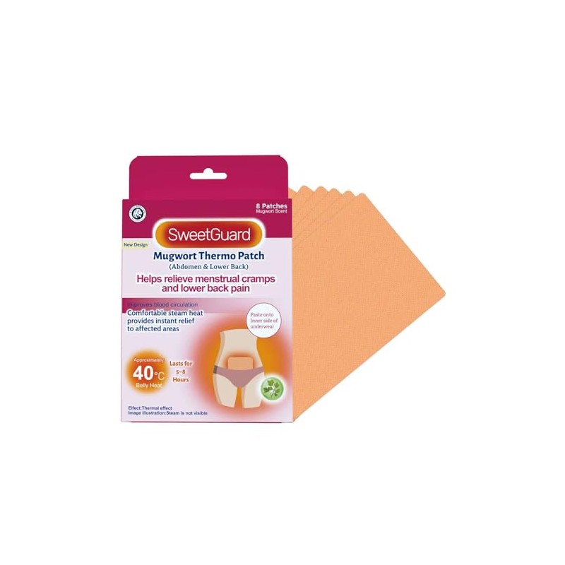 Parches térmicos para cólicos menstruales, 16 unidades