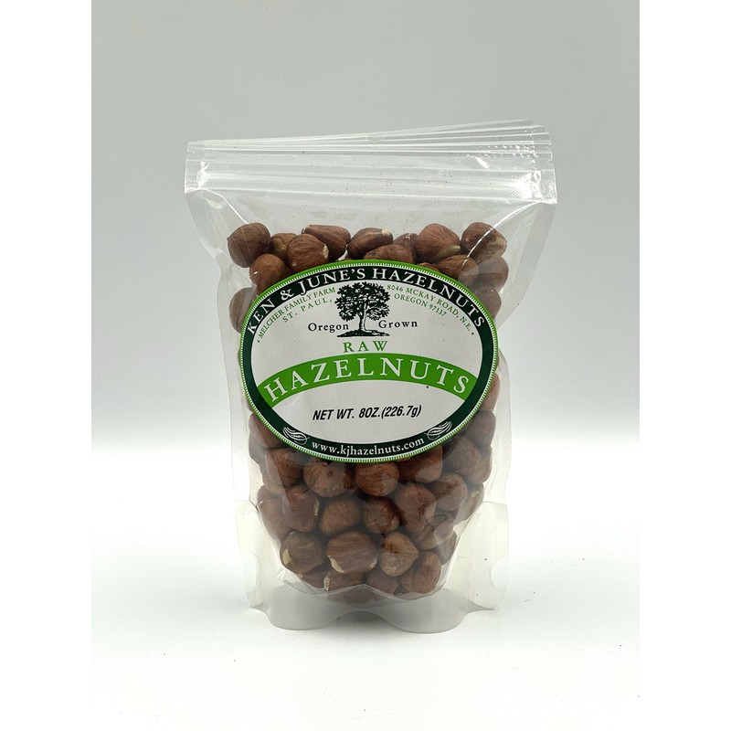 Raw Hazelnuts - 8 Oz Bag