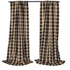 lovemyfabric Big Buffalo 2 Inch Checkered 100% Polyester Curtain Window