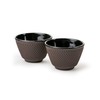 Bredemeijer Cast Iron Enamelled Tea Cups Set of 2 Small