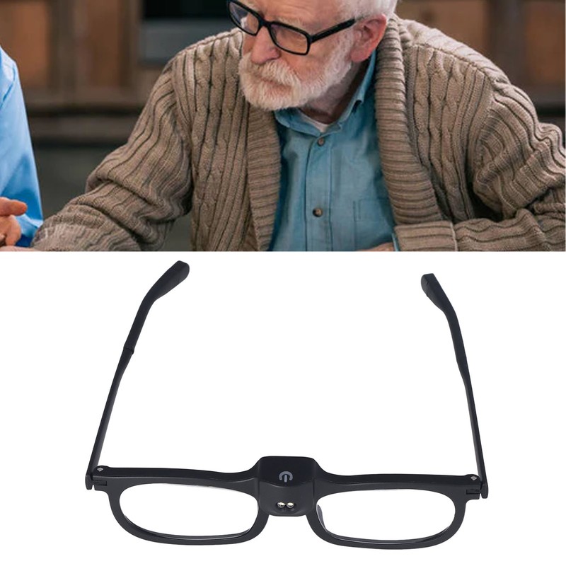 Hands Free Magnifying Glasses 250D 2 LED Ergonomic Design Acrylic