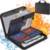 Fireproof Document Organizer,A4 Folder,Portable Expanding File Folder with Multi-Pockets,13 Pocket