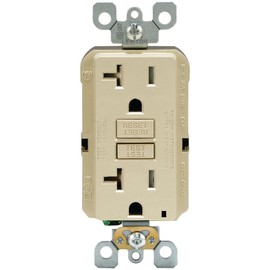 Leviton R01-GFTR2-0KI Recept,Gfci,Tr,20a,Iv,Selftest, Pack of 1, No Color